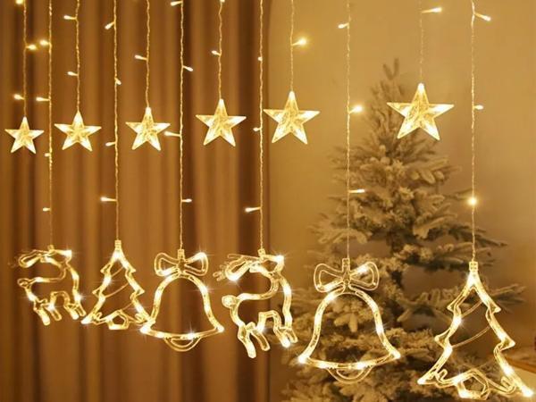 Veiling - Kerst gordijn - diverse figuren, Diversen, Kerst