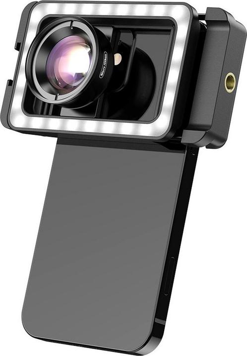 DrPhone Apex X Flash – 100MM Macro Lens Met Verlichting – 3, Télécoms, Téléphonie mobile | Accessoires & Pièces, Envoi