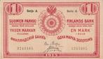 1915 Xf Europe Finland P 16 1 Markka, Postzegels en Munten, Bankbiljetten | Europa | Niet-Eurobiljetten, Verzenden, België
