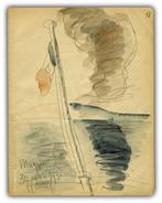 Anselmo Bucci (1887-1955) - Il Tricolore sul mare di Muggia