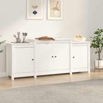 vidaXL Dressoir 164x37x68 cm massief grenenhout wit, Huis en Inrichting, Verzenden, Nieuw
