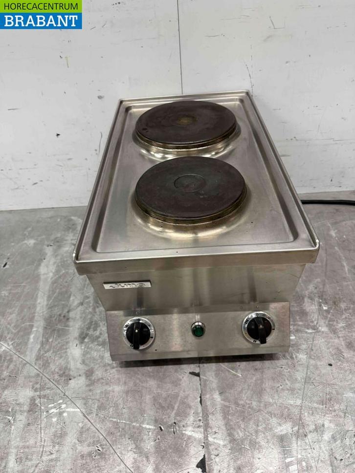 RVS Buderus 2 pits elektrisch fornuis kookplaat 35 cm 400V, Zakelijke goederen, Horeca | Keukenapparatuur, Ophalen of Verzenden