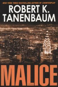 Malice by Robert Tanenbaum (Hardback), Livres, Livres Autre, Envoi