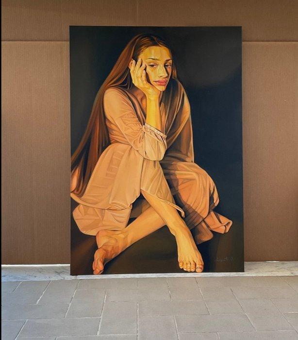 Isabella Scarpato - Meditata libertà, Antiek en Kunst, Kunst | Schilderijen | Modern
