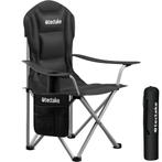 tectake Gestoffeerde campingstoel MTX, opvouwbaar, met beker, Caravans en Kamperen, Kampeeraccessoires, Verzenden, Nieuw