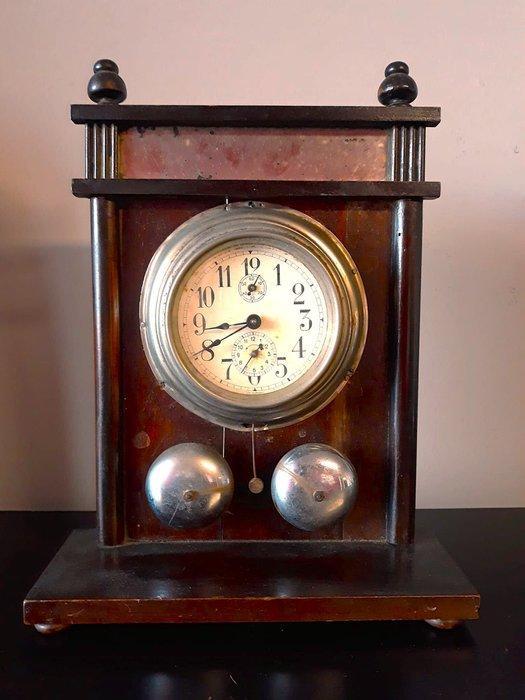 Wekker - - Mahonie - 1850-1900, Antiquités & Art, Antiquités | Horloges