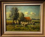 Pieter Adrianus Bouter (1887-1968) - Schapen in een, Antiek en Kunst