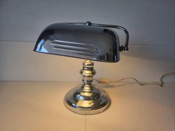 Bankierslamp - Model: A9305 - Chroom - Notarislamp