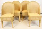 Lloyd Loom - Chaise - Bois, Riet - Quatre chaises vintage, Antiek en Kunst