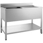 Spoeltafel | PRIME | RVS | 1 Spoelbak (Links) + Afdruipvlak, Zakelijke goederen, Horeca | Keukenapparatuur, Verzenden, Nieuw in verpakking