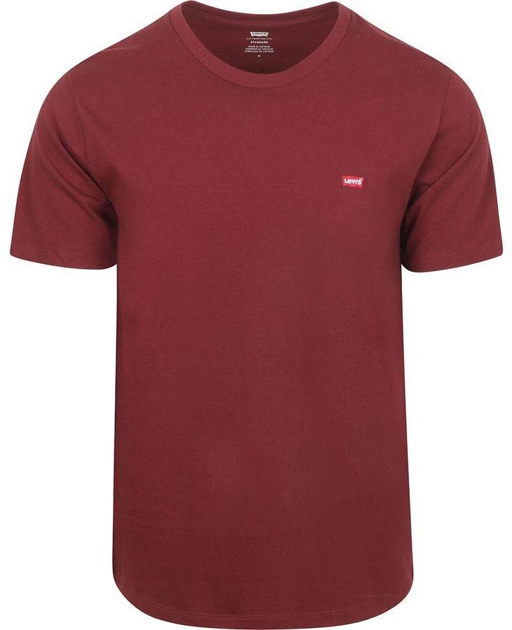 Levis T-shirt Original Bordeaux maat Maat 52/54 (L) Heren, Kleding | Heren, T-shirts, Rood, Nieuw, Maat 52/54 (L), Verzenden