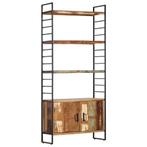 vidaXL Boekenkast met 4 schappen 80x30x180 cm massief, Huis en Inrichting, Verzenden, Nieuw