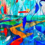 Marta Ellie (1985) - Echoes of a Modern Garden XXL, Antiek en Kunst, Kunst | Schilderijen | Modern