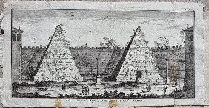 Italie - Roma; Thomas Salmon / Giovanni Battista Albrizzi -, Boeken, Atlassen en Landkaarten