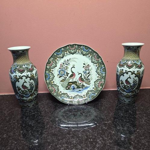 Villeroy & Boch - Vase (3) - Paon - Céramique, Antiek en Kunst, Antiek | Glaswerk en Kristal