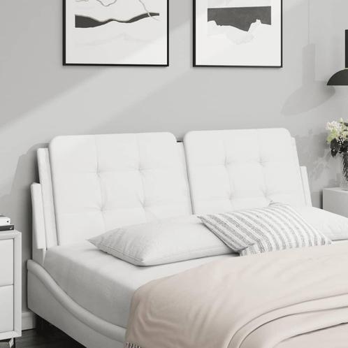 vidaXL Hoofdbordkussen 120 cm kunstleer wit, Huis en Inrichting, Slaapkamer | Bedden, Nieuw, Verzenden