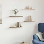 vidaXL Wandschappen 4 st 40x10x1,5 cm bewerkt hout, Huis en Inrichting, Woonaccessoires | Wandplanken en Boekenplanken, Verzenden