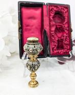 Antique Sceau en Bronze Monogrammé - Sceau Antique, Antiek en Kunst