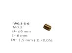 W0.3-5-6 M0.3 D=ø5 L=6 DI=1.5 mm wormwiel, Overige merken, Gelijkstroom, Verzenden, Overige typen