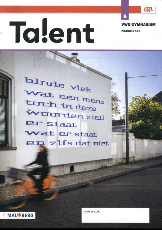 Talent 6 vwo/gymnasium nederlands 9789402077643 Tenter, Boeken, Schoolboeken, Gelezen, Verzenden