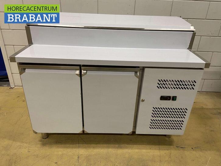 RVS Saladette Koelwerkbank met saladiere 7 x 1/3 GN 136 cm, Zakelijke goederen, Horeca | Keukenapparatuur, Ophalen of Verzenden