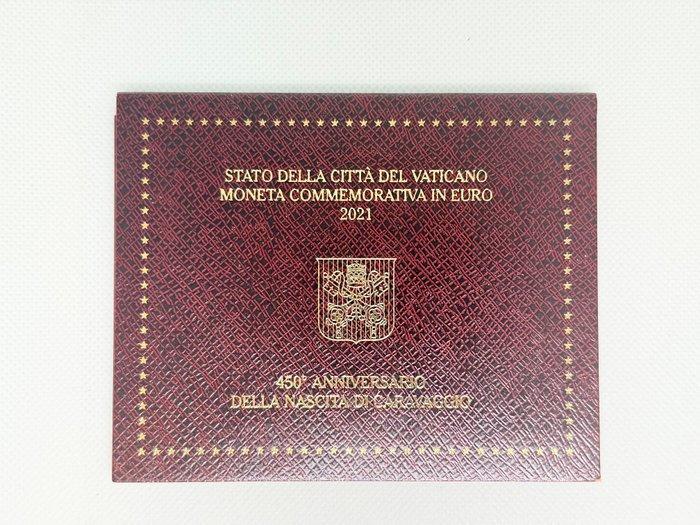 Vaticaan. 2 Euro 2021 Dante + Caravaggio (2 stuks), Postzegels en Munten, Munten | Europa | Euromunten