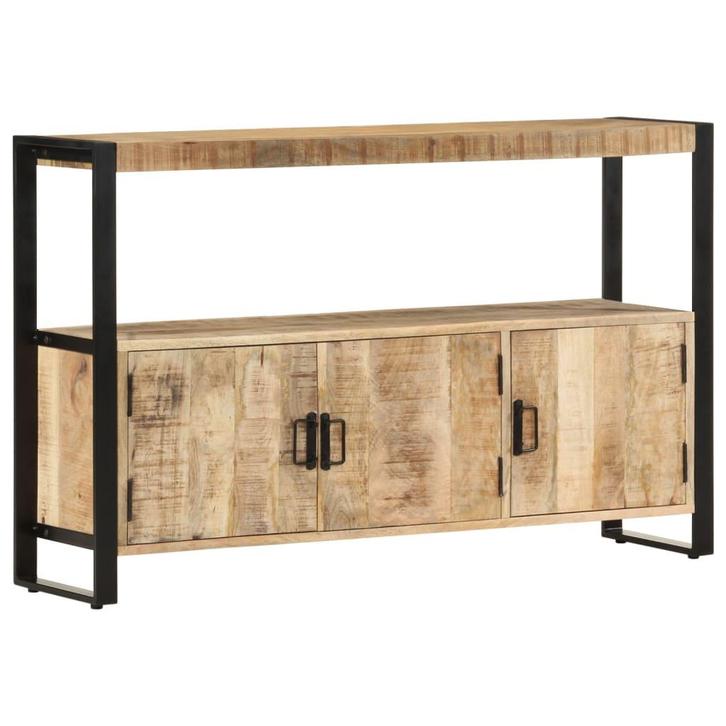vidaXL Bijzetkast 120x30x75 cm massief mangohout, Huis en Inrichting, Kasten | Dressoirs, Nieuw, Verzenden