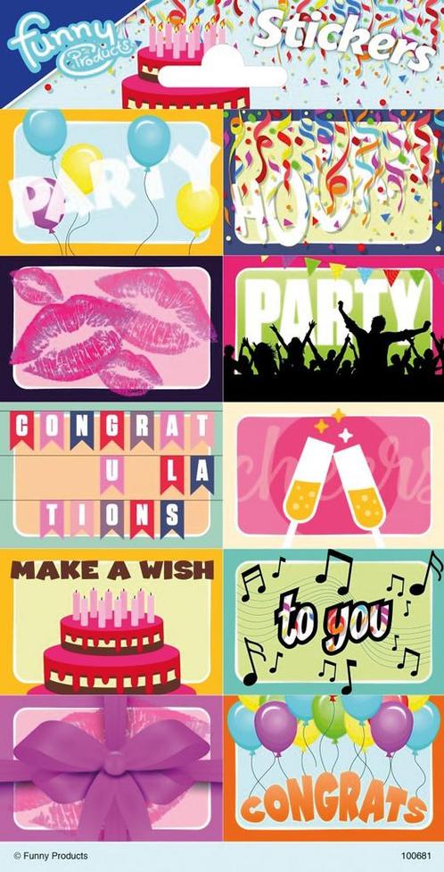 Stickers Party Xl, Hobby & Loisirs créatifs, Articles de fête, Envoi