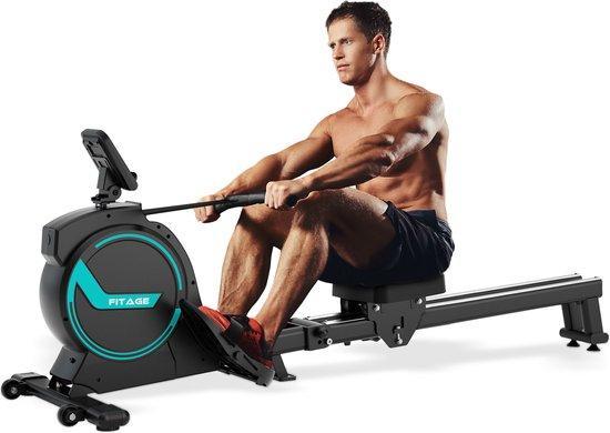2dekans | FITAGE Roeitrainer - Roeimachine 16, Sport en Fitness, Fitnessmaterialen, Ophalen of Verzenden