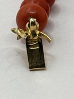 Halsketting - 18 karaat Geel goud Koraal - Koraal