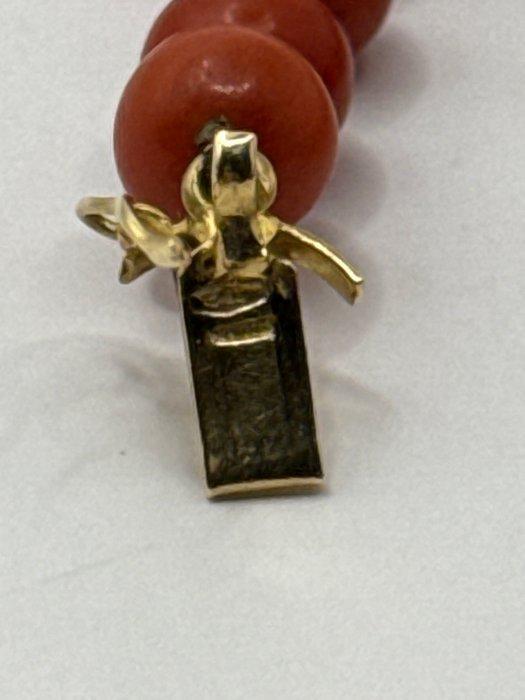 Halsketting - 18 karaat Geel goud Koraal - Koraal, Bijoux, Sacs & Beauté, Colliers