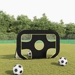 vidaXL Voetbaldoel met doelwit 120x80x80 cm polyester, Sport en Fitness, Verzenden, Nieuw