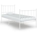 vidaXL Bedframe metaal wit 90x200 cm, Huis en Inrichting, Slaapkamer | Bedden, Verzenden, Nieuw