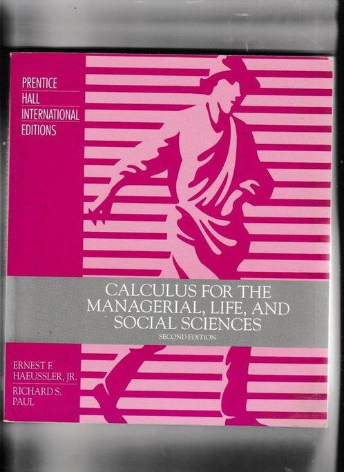 Calculus for the Managerial, Life, and Social Sciences, Livres, Livres Autre, Envoi
