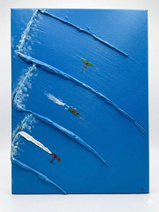 Stefano Nurra - Triple surf, Antiquités & Art, Art | Peinture | Moderne