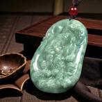 Groene nefriet hanger – Tijger en Leeuw Bewakers