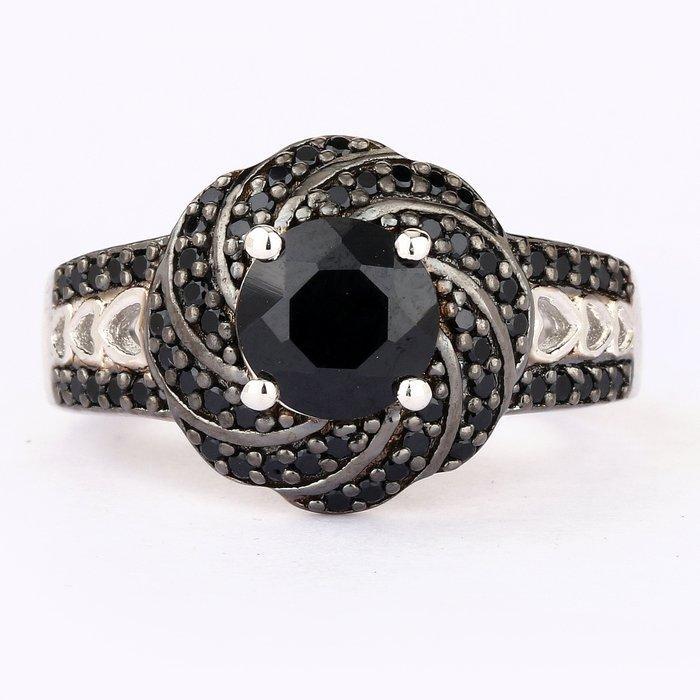 Zonder Minimumprijs - Ring Zilver - 1.97ct. tw. Spinel -, Handtassen en Accessoires, Ringen