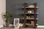 Boekenkast Mangohout Turi 160 cm, Huis en Inrichting, Kasten | Boekenkasten, Verzenden, Nieuw