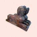 sculptuur, Coppia di sfingi - 33 cm - Hout