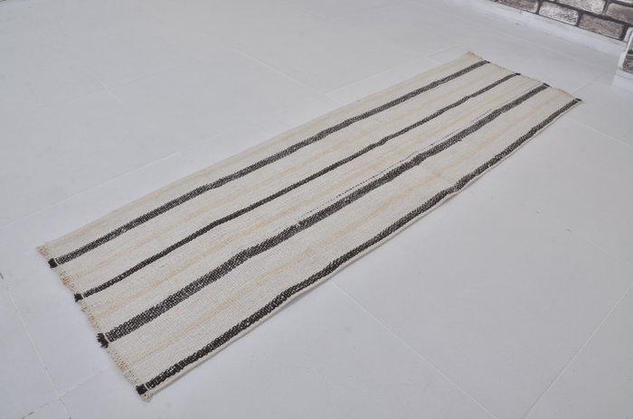 Vintage hennep loper tapijt met strepen - Vloerkleed - 183, Huis en Inrichting, Stoffering | Tapijten en Vloerkleden