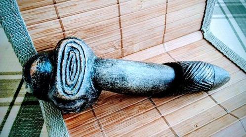 Pipe 3 gezichten - Bomba SHABA - Luba - DR Congo, Antiek en Kunst, Kunst | Niet-Westerse kunst