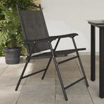 vidaXL Tuinstoelen 8 st inklapbaar staal en textileen, Tuin en Terras, Tuinstoelen, Verzenden, Nieuw