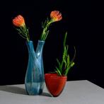 Murano - Artisan - Vaas (2) -  Harten  - Glas, Antiek en Kunst