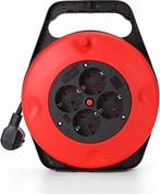 Kabelhaspel - Verlengsnoer - Verlengkabel - 10 meter - Rood, Doe-het-zelf en Bouw, Verzenden, Nieuw