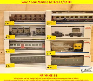 Marklin modeltreinen, locomotieven, wagons, rails, 2dehands, Ophalen of Verzenden