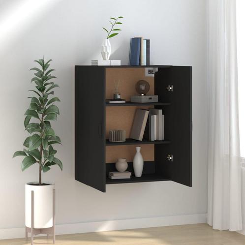 vidaXL Hangkast 69,5x34x90 cm bewerkt hout zwart, Huis en Inrichting, Kasten | Overige, Nieuw, Verzenden