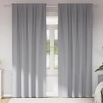 vidaXL Gordijnen met gordijnen 2 pcs Lichtgrijs 260 x 140 cm, Huis en Inrichting, Verzenden, Nieuw