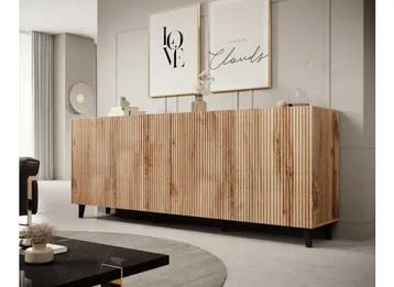 TM Dressoir  gestreept eiken 200 cm beschikbaar voor biedingen