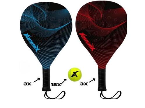 Veiling - B Merk Padelset Racket + 18 Ballen, Sport en Fitness, Padel