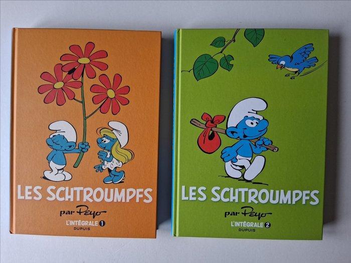Les Schtroumpfs - Intégrale T1 à T4 - Série complète - 4x C, Boeken, Stripverhalen